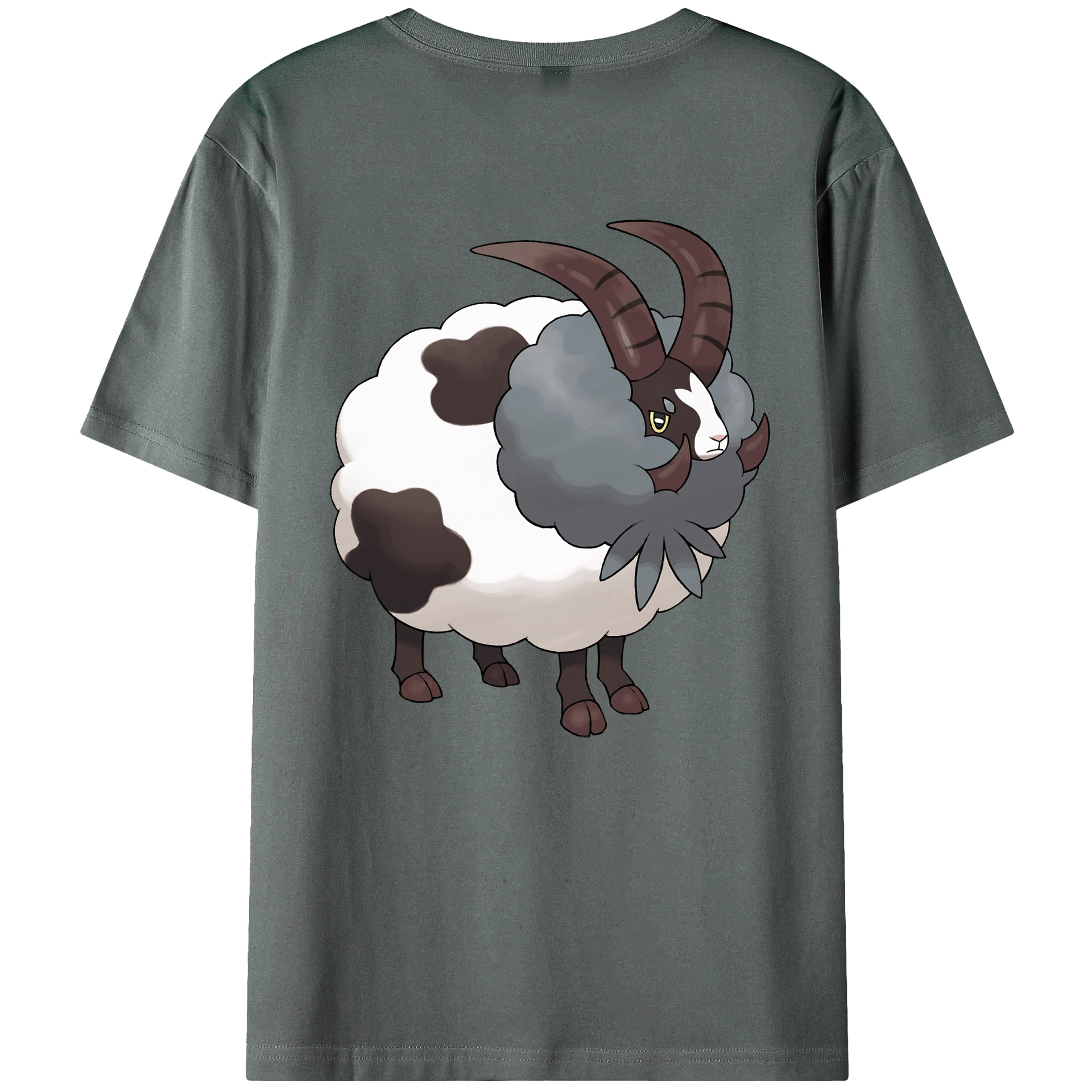 （画像用） ポケットモンスター Pokémon 綿100％ メンズ半袖Tシャツ（バックプリント） 通気性